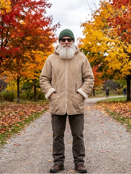 Other - Men's Tan Hooded Jacket